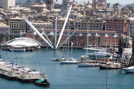 The port at Genoa. 